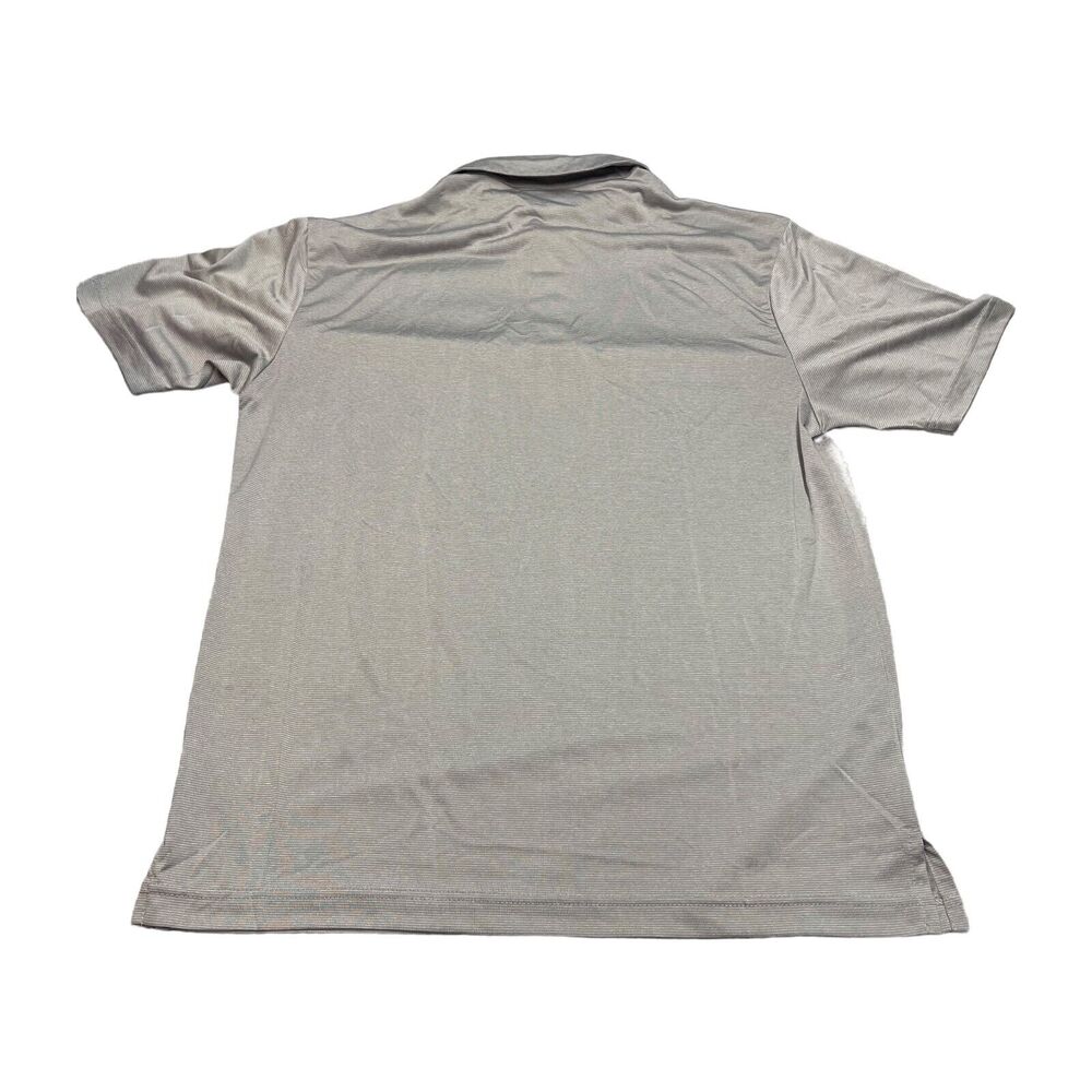 Grand Slam Polo Shirt Men's Medium Gray Striped Short Sleeve Classic Performance - Picture 3 of 6